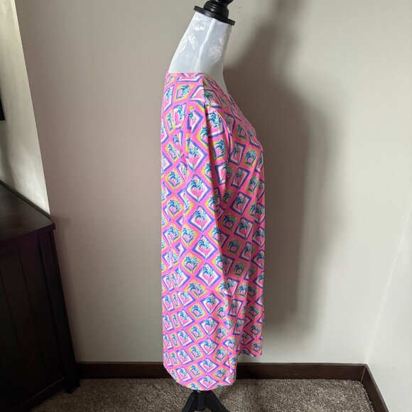 Lulu-B Womens Athletic Dress Long Sleeve Colorful Pink UPF 50+ Large NWT - Picture 4 of 7
